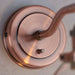 2 PACK Dimmable LED Wall Light Aged Copper & Glass Shade Adjustable Lamp Fitting Loops