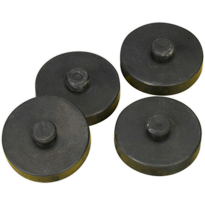 4 PACK Compressor Anti-Vibration Rubber Feet - Reduces Noise & Prevents Damage Loops