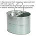 13 Litre Heavy Duty Galvanized Mop Bucket - Mop Head Wringer - Carry Handle Loops
