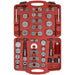 50 Piece Brake Piston Tool Kit - Push & Wind Back Brake Pistons - Storage Case Loops