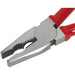200mm Combination Pliers - Drop Forged Steel - 30mm Jaw Capacity - Serrated Jaws Loops