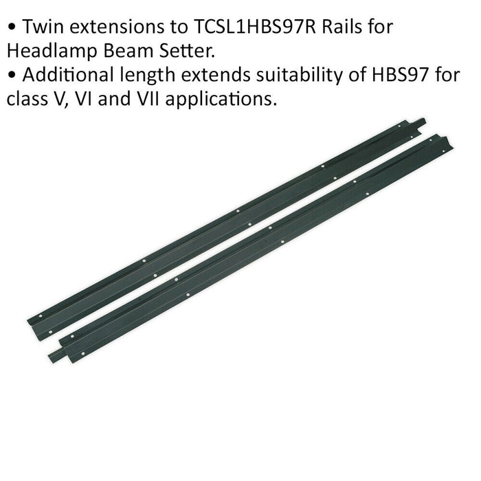 1520mm Extension Rail Set for ys04601 Headlamp Beam Setter - Class V VI & VII Loops