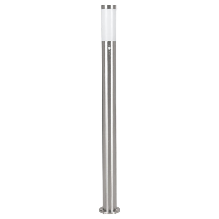 IP44 Outdoor Bollard Light PIR Sensor Stainless Steel 12W E27 1100mm Lamp Post Loops