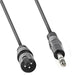 3m 6.35mm ¼" Stereo Jack Plug to XLR Male Cable 3 Pin Audio Microphone Amp Lead Loops