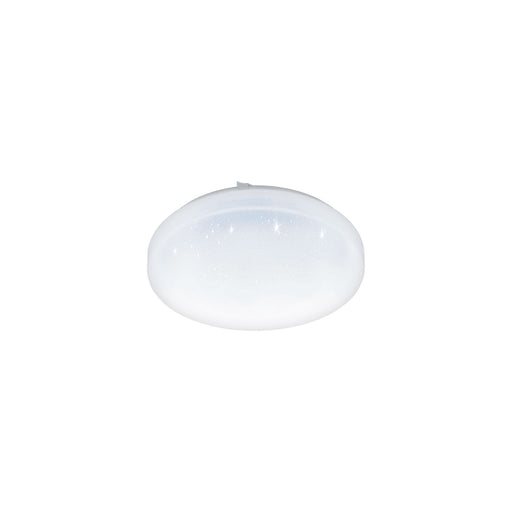 Wall Flush Ceiling Light White Shade White Plastic With Crystal Effect LED 11.5W Loops