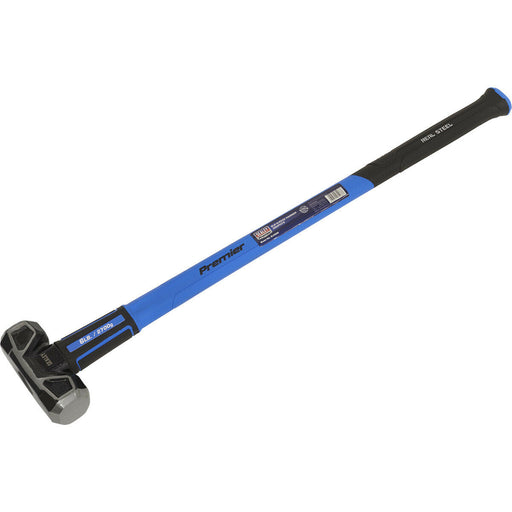 6lb Sledge Hammer - Fibreglass Handle - Rubber Grip - Drop Forged Carbon Steel Loops