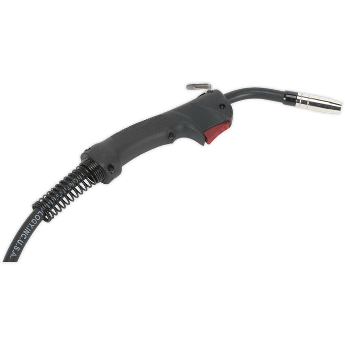 MB15 MIG Torch with Euro Connector - 3m Heat Proof Cable - Contoured Grip Loops