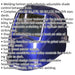 Blue Auto Darkening Welding Helmet - Adjustable Shade Knob - Grinding Function Loops