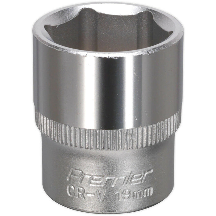 19mm Forged Steel Drive Socket - 3/8" Square Drive - Chrome Vanadium Socket Loops