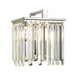 Wall Light Cut Glass Crystals Opal Highly Polished Nickel LED E27 60W Loops