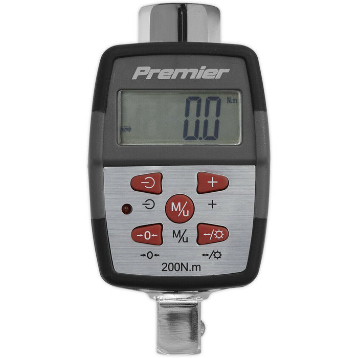 Digital Torque Adaptor - 1/2" Sq Drive - Angle Function - 20 to 200 Nm Range Loops