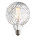 LED Filament Lamp Bulb Clear Glass 4W LED E27 Warm White Groove Bulb Loops