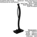 Table Desk Lamp Colour Black Shade White Plastic Bulb LED 10W Included Loops