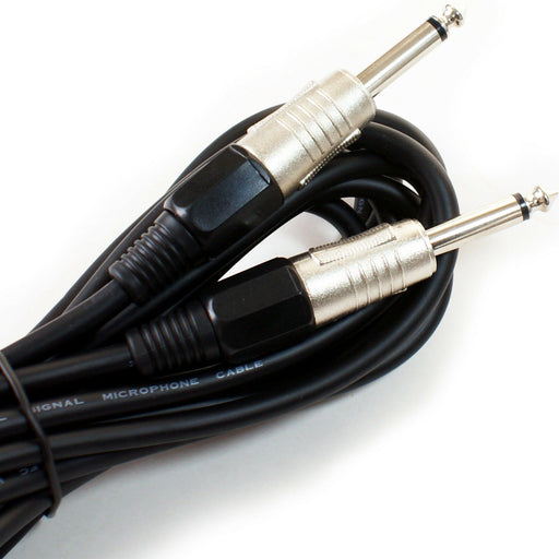 10M PRO 6.35MM 1/4" Mono Jack Plug to Plug Cable Guitar Amp Mixer Patch Lead Loops