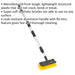 1.7M Large Angled Brush with Telescopic Handle - Flow Through Wash Brush Loops