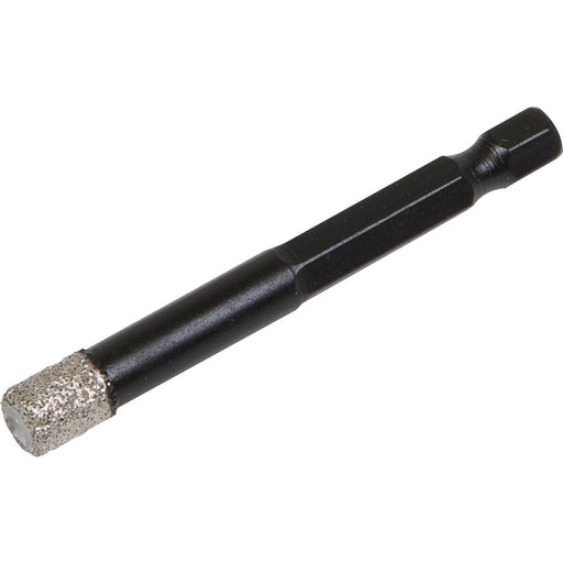 8mm Vacuum Brazed Diamond Drill Bit - Hex Shank - Suitable For Use With Drills Loops