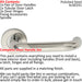 Door Handle & Latch Pack Polished Steel Safety Lever Screwless Round Rose Loops