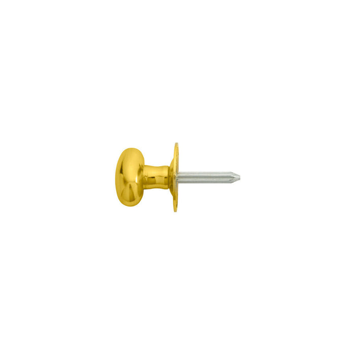 Oval Rack Bolt Thumbturn Lock Steel Spline Spindle 36mm Rose Polished Brass Loops