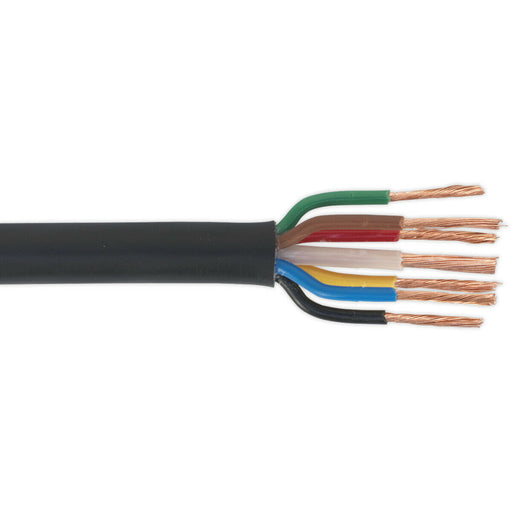 30m Seven Core Automotive Cable - Thin Walled - 6 + 1 Core - RoHS Compliant Loops
