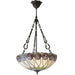 Tiffany Glass Hanging Ceiling Pendant Light Bronze Round Rose Lamp Shade i00123 Loops