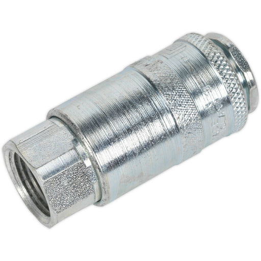 3/8 Inch BSPT Coupling Body Adaptor - Female Thread - 100 psi Free Airflow Rate Loops