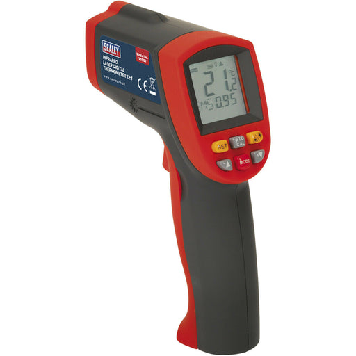 Infrared Laser Digital Thermometer - 700° Max Temperature - Battery Powered Loops