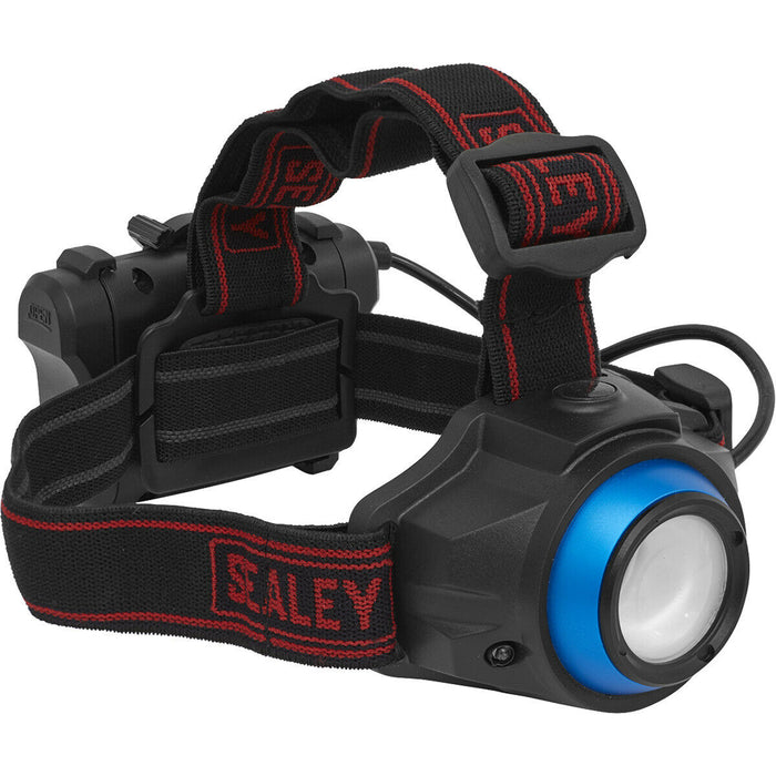 Hands-Free Head Torch Spotlight - 3W COB LED - Auto Sensor - Battery Powered Loops