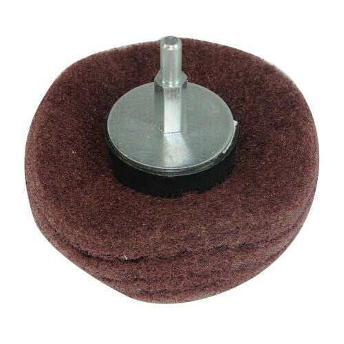 75mm Sanding Mop 240 Grit Dome 6mm Arbor Cleaning Buffer Power Tool Accessory Loops