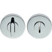 Thumbturn Lock And Release Handle Concealed Fix Round Rose Polished Chrome Loops