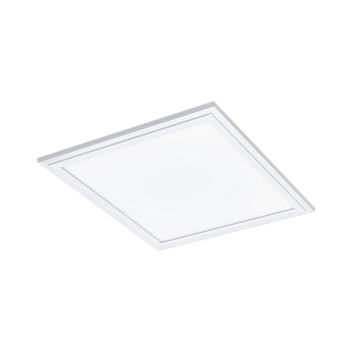 Flush Ceiling Panel Light White Sqaure Tile 16W Built in LED 4000K Loops