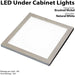 1x 6W LED Kitchen Flush Panel Spot Light & Driver Brushed Nickel Natural White Loops