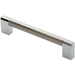 4x Multi Section Straight Pull Handle 160mm Centres Satin Nickel Polished Chrome Loops