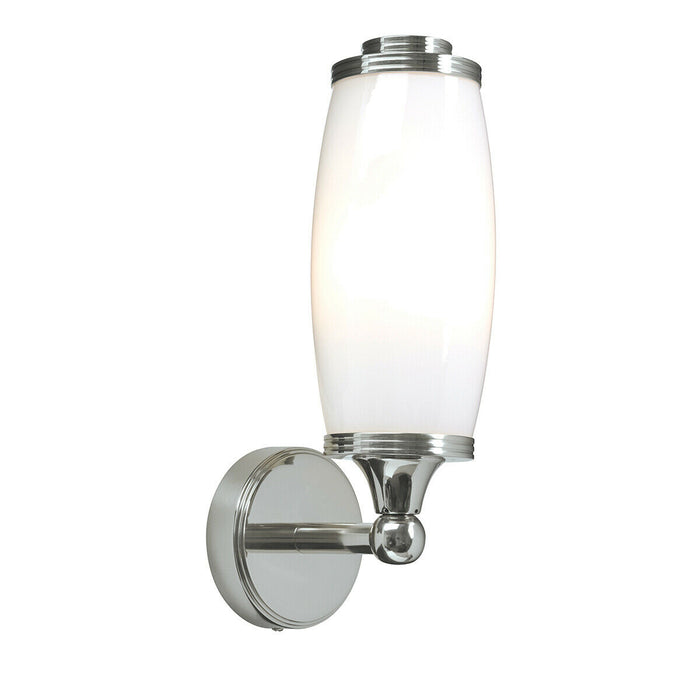 IP44 Wall Light Enclosed Glass Shade LED Included Polished Chrome LED G9 3.5W Loops