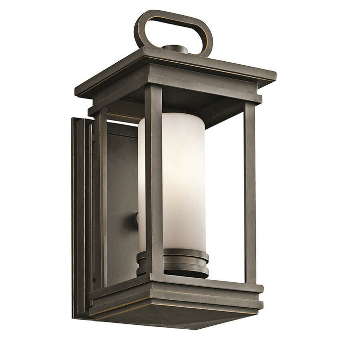 Outdoor IP44 Wall Light Sconce Rubbed Bronze LED E14 60W Bulb Outside External Loops