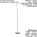 Floor Lamp Light Colour White Plastic Touch On/Off Dim Dimmable Bulb LED 4.5W Loops