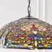 Tiffany Glass Hanging Ceiling Pendant Light Large Bronze Feature Shade i00067 Loops