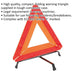 Folding Warning Triangle - Accident Breakdown Warning Sign - E-Approved Loops