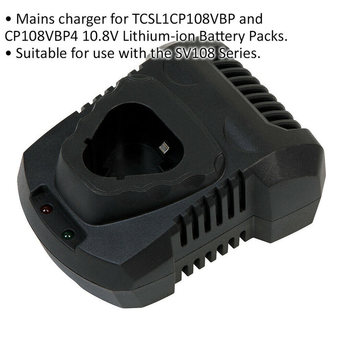 Fast Charge Battery Charger Suitable For 10.8V Lithium-ion Power Tool Batteries Loops