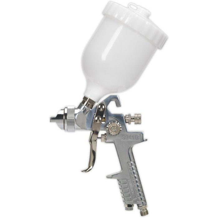 Adjustable Gravity Fed Paint Spray Gun / Airbrush - 1.4mm General Purpose Nozzle Loops