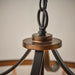 Multi Light Ceiling Pendant 5 Bulb MATT BLACK & BRONZE Vintage Chandelier Lamp Loops