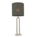 Table Lamp - Polished Nickel & Polished Aluminium - 40W E27 GLS - Base Only Loops