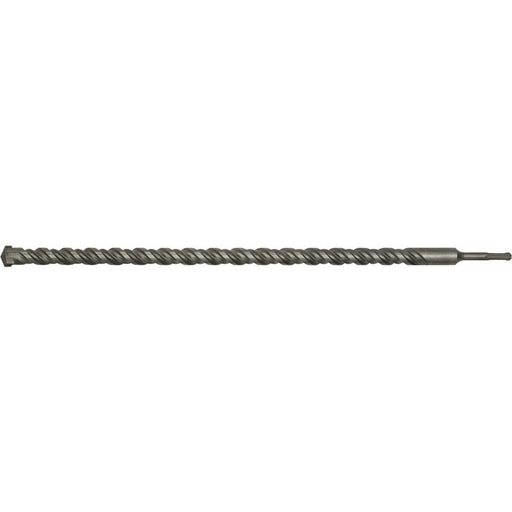 25 x 600mm SDS Plus Drill Bit - Fully Hardened & Ground - Smooth Drilling Loops