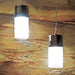 Hanging Ceiling Pendant Light 2x Modern Glass & Chrome LED Kitchen Lamp Bulb Loops