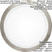 2 PACK Wall Flush Ceiling Light Satin Nickel White Clear Glass Painted E27 60W Loops
