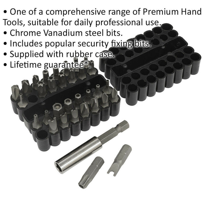 33 Piece Security Bit & Magnetic Adaptor Set - TRX-Star - Imperial & Metric Loops