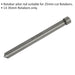 77mm Short Straight Guide Pilot Pin for 25mm Depth Rotabor Cutter - 13mm to 35mm Loops