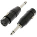 6.35mm ¼" Mono Jack Male to XLR 3 Pin Female Connector/Adapter Mic Audio Amp Loops