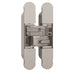 2x 134 x 24mm Concealed Medium Duty Hinge Fits Unrebated Doors Nickel Plated Loops