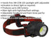 Hands-Free Head Torch Spotlight - 3W COB LED - 200 Lumens - Battery Powered Loops
