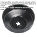 76mm Oil Filter Cap Wrench - 14 Flutes - 3/8" Sq Drive - Low Profile Design Loops